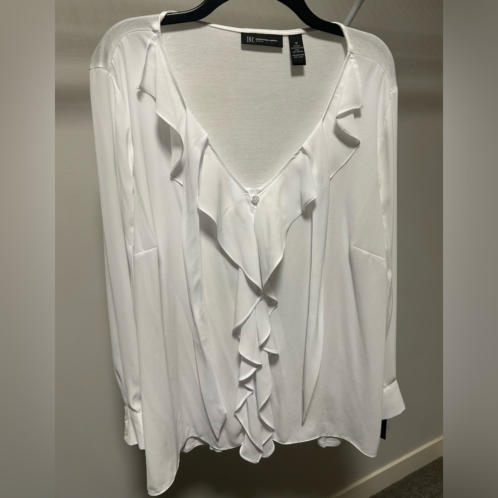INC Women’s white blouse - Size 1X